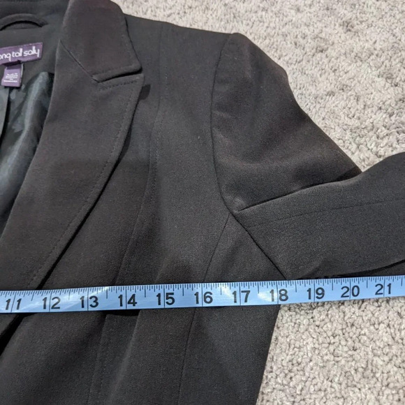 Long Tall Sally Blazer Black 2 Button size 6 - Picture 7 of 9